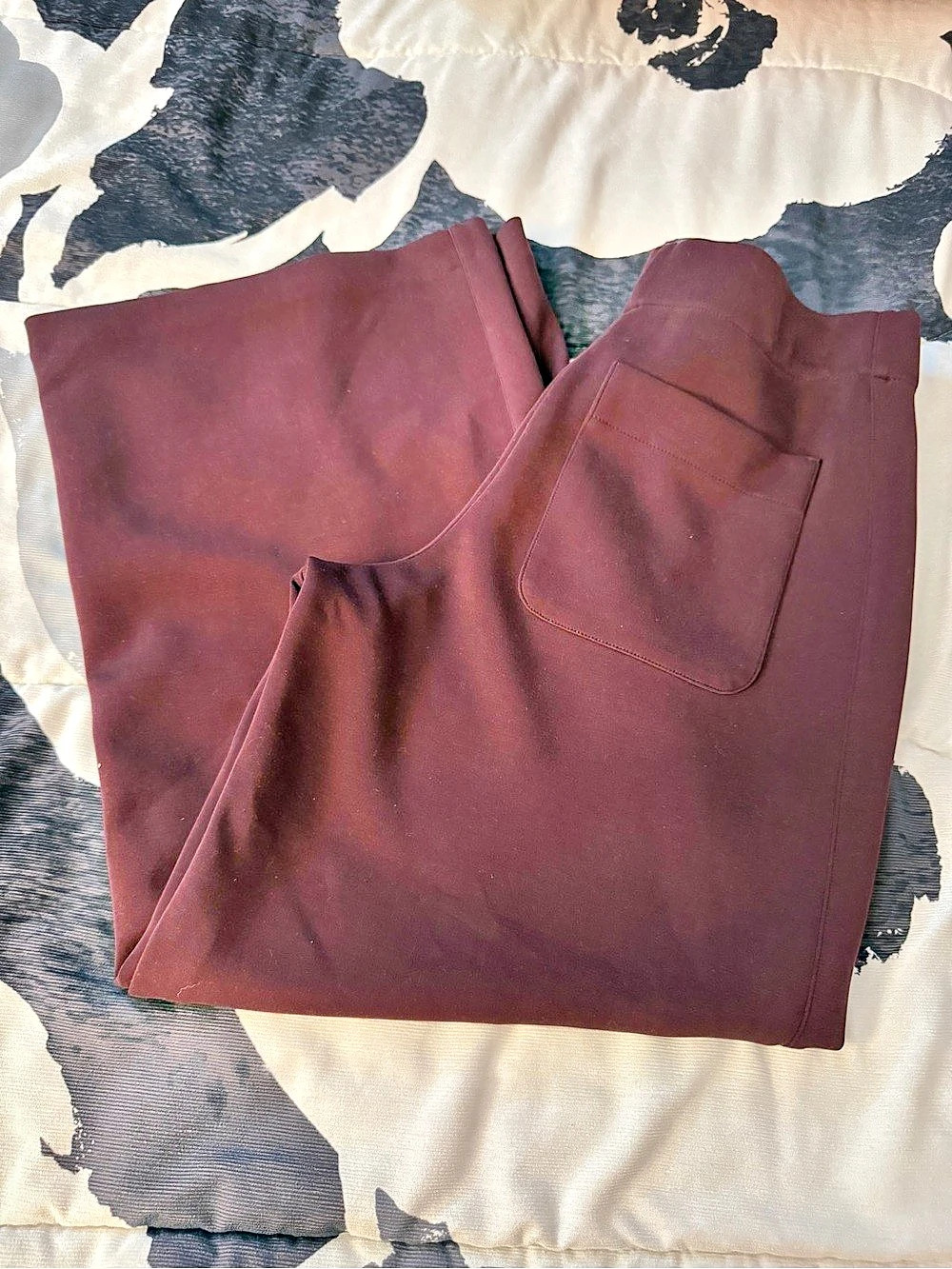 Christian Siriano Wide Leg Pants in Purple Size Medium Like New - Picture 2 of 4